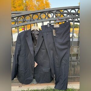 Merona Black Pinstripe Men's Suit
